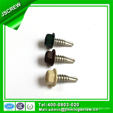 10 # Peinté Hot DIP Galvanisé Hex Head Self Drilling Screw